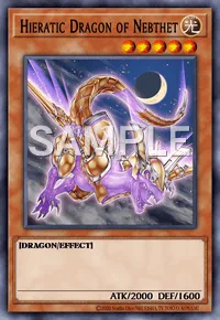 Hieratic Dragon of Nebthet, Yu-Gi-Oh! card, LIGHT