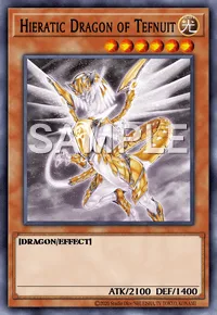 Hieratic Dragon of Tefnuit, Yu-Gi-Oh! card, LIGHT