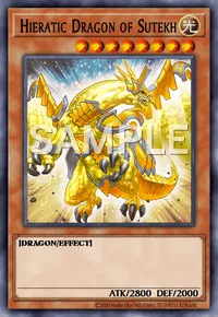 Hieratic Dragon of Sutekh, Yu-Gi-Oh! card, LIGHT