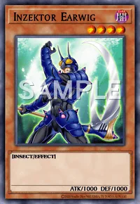 Inzektor Earwig, Yu-Gi-Oh! card, DARK