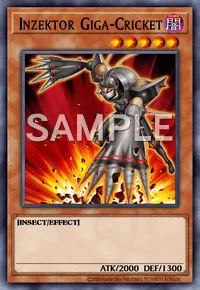 Inzektor Giga-Cricket, Yu-Gi-Oh! card, DARK