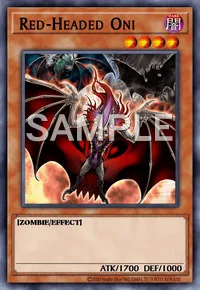 Red-Headed Oni, Yu-Gi-Oh! card, DARK