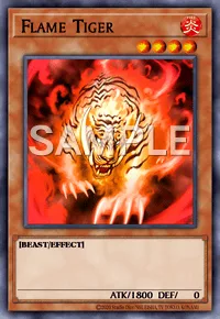 Flame Tiger, Yu-Gi-Oh! card, FIRE