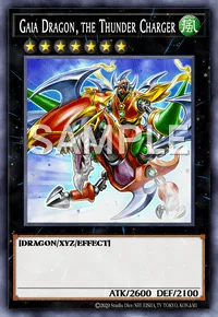 Gaia Dragon, the Thunder Charger, Yu-Gi-Oh! card, WIND