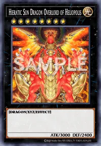 Hieratic Sun Dragon Overlord of Heliopolis, Yu-Gi-Oh! card, LIGHT