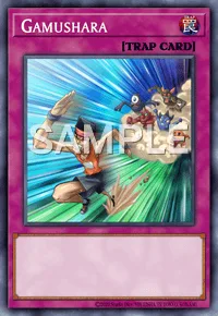 Gamushara, Yu-Gi-Oh! card, TRAP