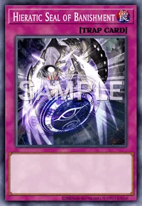 Hieratic Seal of Banishment, Yu-Gi-Oh! card, TRAP