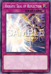 Hieratic Seal of Reflection, Yu-Gi-Oh! card, TRAP