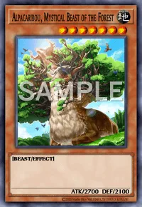 Alpacaribou, Mystical Beast of the Forest, Yu-Gi-Oh! card, EARTH