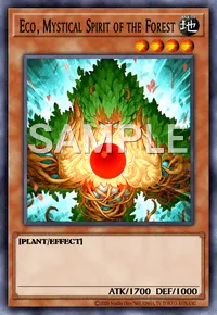 Eco, Mystical Spirit of the Forest, Yu-Gi-Oh! card, EARTH
