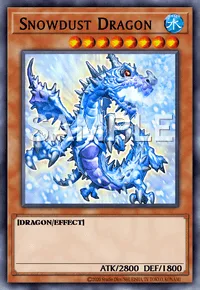 Snowdust Dragon, Yu-Gi-Oh! card, WATER