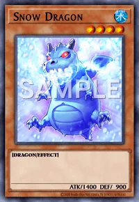 Snow Dragon, Yu-Gi-Oh! card, WATER