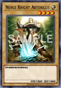 Noble Knight Artorigus, Yu-Gi-Oh! card, LIGHT