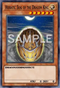 Hieratic Seal of the Dragon King, Yu-Gi-Oh! card, LIGHT