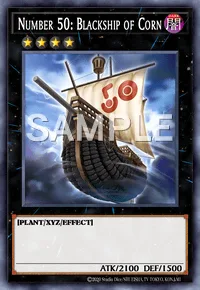 Number 50: Blackship of Corn, Yu-Gi-Oh! card, DARK