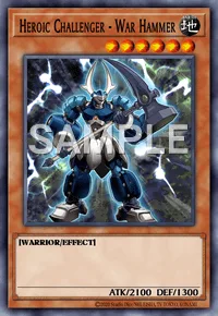 Heroic Challenger - War Hammer, Yu-Gi-Oh! card, EARTH