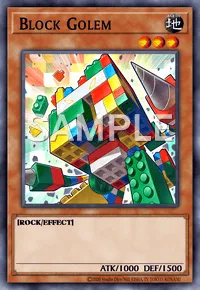 Block Golem, Yu-Gi-Oh! card, EARTH