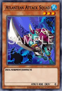 Atlantean Attack Squad, Yu-Gi-Oh! card, WATER