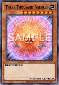 Three Thousand Needles, Yu-Gi-Oh! card, EARTH