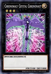 Chronomaly Crystal Chrononaut, Yu-Gi-Oh! card, LIGHT