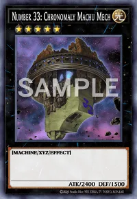 Number 33: Chronomaly Machu Mech, Yu-Gi-Oh! card, LIGHT