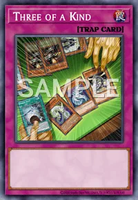 Three of a Kind, Yu-Gi-Oh! card, TRAP