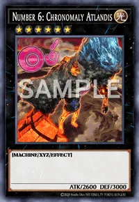 Number 6: Chronomaly Atlandis, Yu-Gi-Oh! card, LIGHT