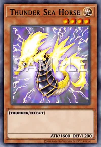 Thunder Sea Horse, Yu-Gi-Oh! card, LIGHT