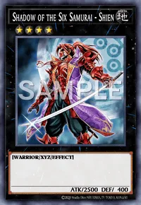 Shadow of the Six Samurai - Shien, Yu-Gi-Oh! card, EARTH