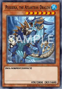 Poseidra, the Atlantean Dragon, Yu-Gi-Oh! card, WATER