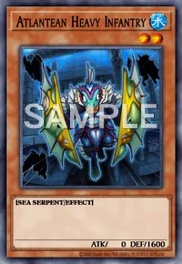 Atlantean Heavy Infantry, Yu-Gi-Oh! card, WATER
