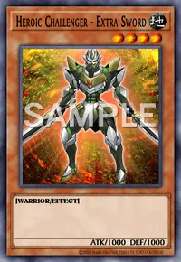 Heroic Challenger - Extra Sword, Yu-Gi-Oh! card, EARTH