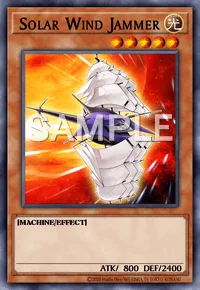 Solar Wind Jammer, Yu-Gi-Oh! card, LIGHT