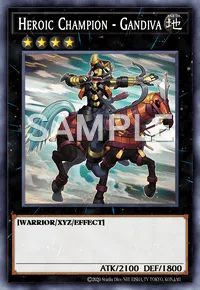 Heroic Champion - Gandiva, Yu-Gi-Oh! card, EARTH