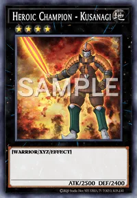 Heroic Champion - Kusanagi, Yu-Gi-Oh! card, EARTH