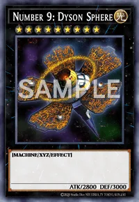 Number 9: Dyson Sphere, Yu-Gi-Oh! card, LIGHT