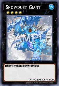 Snowdust Giant, Yu-Gi-Oh! card, WATER