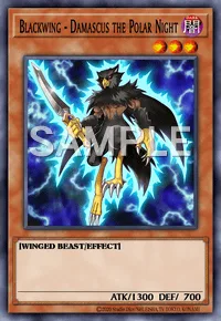 Blackwing - Damascus the Polar Night, Yu-Gi-Oh! card, DARK