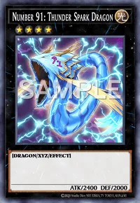 Number 91: Thunder Spark Dragon, Yu-Gi-Oh! card, LIGHT
