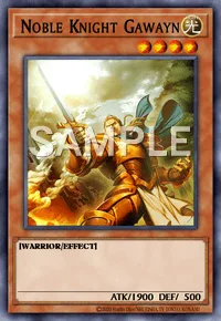 Noble Knight Gawayn, Yu-Gi-Oh! card, LIGHT