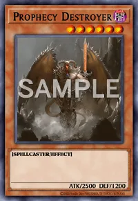 Prophecy Destroyer, Yu-Gi-Oh! card, DARK