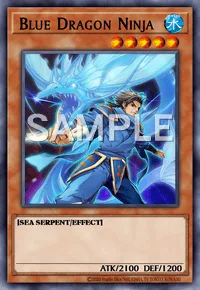 Blue Dragon Ninja, Yu-Gi-Oh! card, WATER