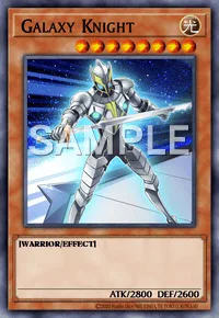 Galaxy Knight, Yu-Gi-Oh! card, LIGHT