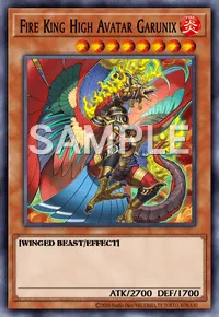 Fire King High Avatar Garunix, Yu-Gi-Oh! card, FIRE