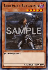 Ignoble Knight of Black Laundsallyn, Yu-Gi-Oh! card, DARK