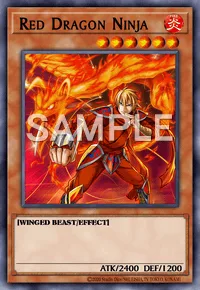 Red Dragon Ninja, Yu-Gi-Oh! card, FIRE