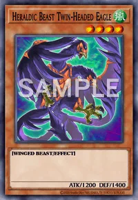 Heraldic Beast Twin-Headed Eagle, Yu-Gi-Oh! card, WIND