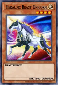 Heraldic Beast Unicorn, Yu-Gi-Oh! card, LIGHT
