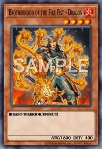 Brotherhood of the Fire Fist - Dragon, Yu-Gi-Oh! card, FIRE