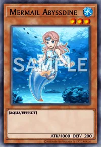 Mermail Abyssdine, Yu-Gi-Oh! card, WATER
